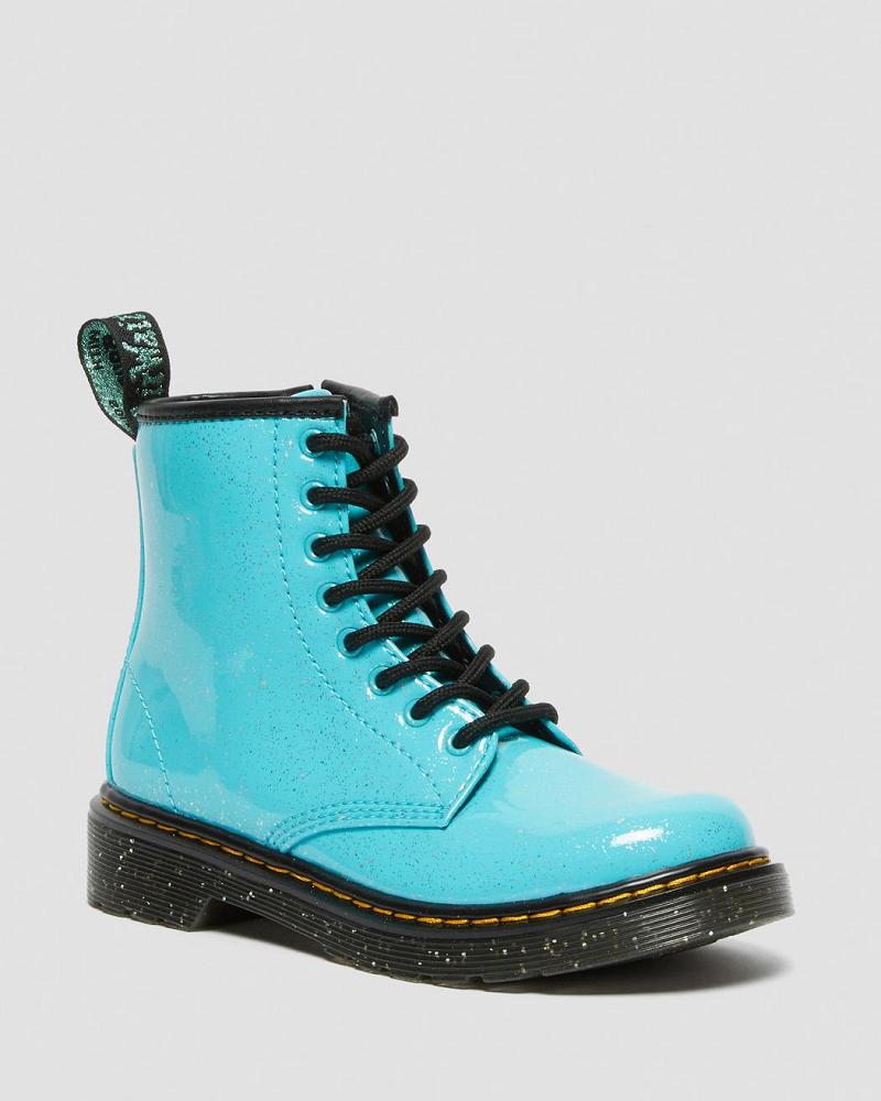 Dr Martens Junior 1460 Glitter Veterlaarzen Kinderen Turquoise | NL 144NWY